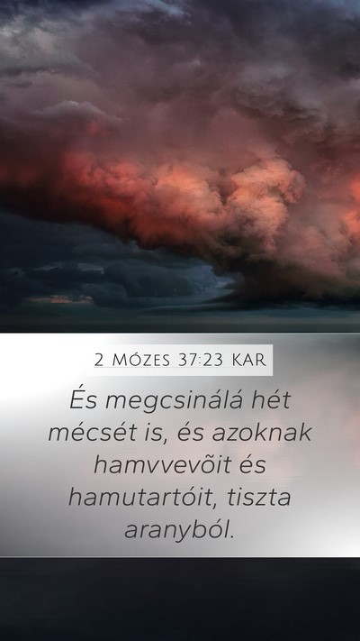 2 Mózes 37:23 KAR Bible Verse Image