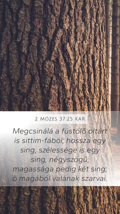 2 Mózes 37:25 KAR Bible Verse Image