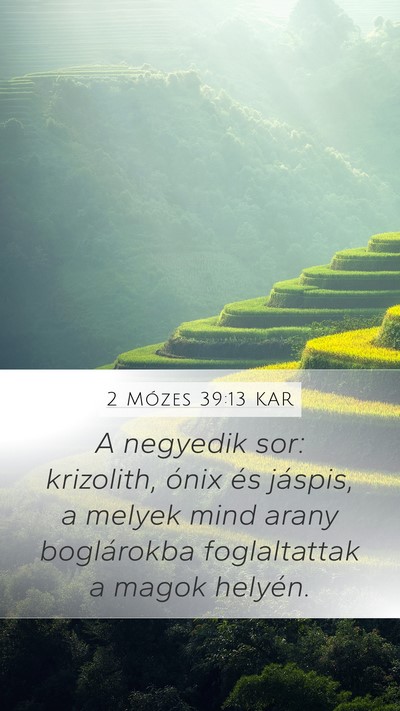 2 Mózes 39:13 KAR Bible Verse Image