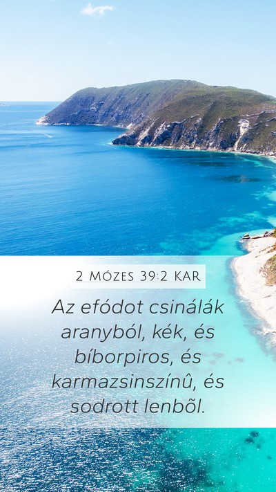 2 Mózes 39:2 KAR Bible Verse Image