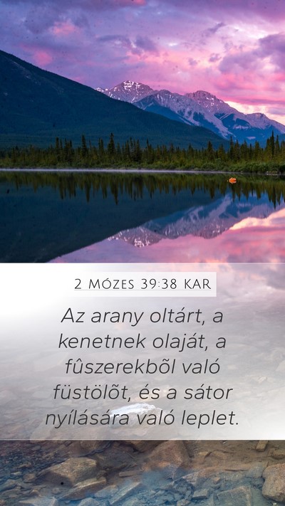 2 Mózes 39:38 KAR Bible Verse Image