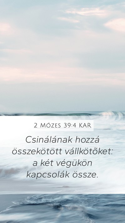 2 Mózes 39:4 KAR Bible Verse Image