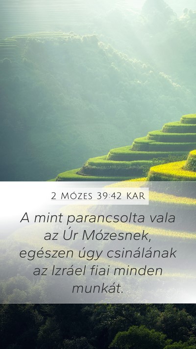 2 Mózes 39:42 KAR Bible Verse Image