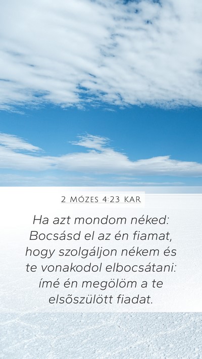 2 Mózes 4:23 KAR Bible Verse Image