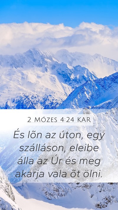 2 Mózes 4:24 KAR Bible Verse Image
