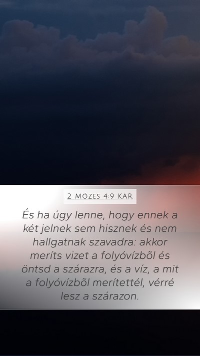 2 Mózes 4:9 KAR Bible Verse Image
