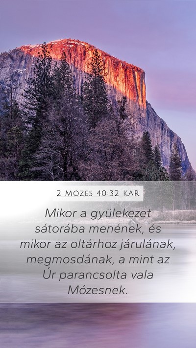 2 Mózes 40:32 KAR Bible Verse Image