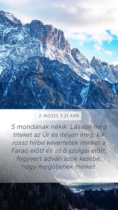 2 Mózes 5:21 KAR Bible Verse Image