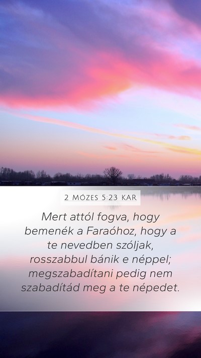2 Mózes 5:23 KAR Bible Verse Image