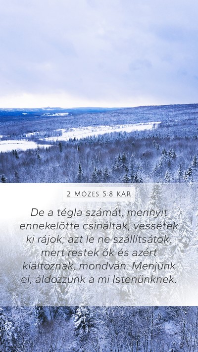 2 Mózes 5:8 KAR Bible Verse Image