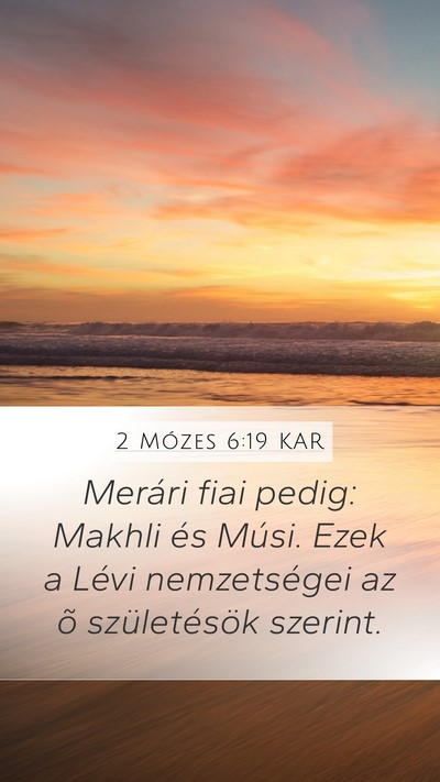 2 Mózes 6:19 KAR Bible Verse Image