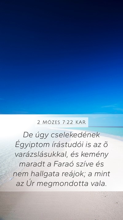 2 Mózes 7:22 KAR Bible Verse Image