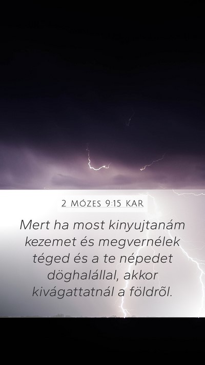 2 Mózes 9:15 KAR Bible Verse Image