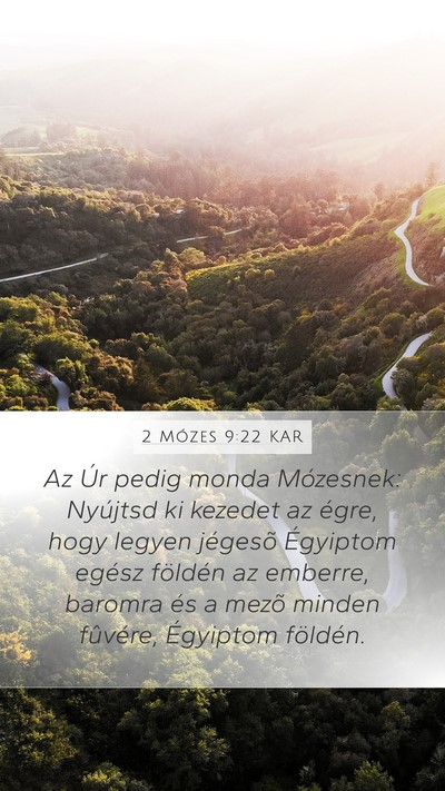 2 Mózes 9:22 KAR Bible Verse Image