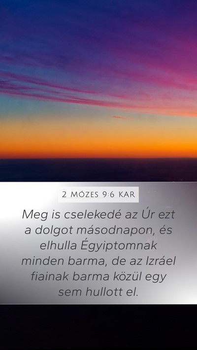 2 Mózes 9:6 KAR Bible Verse Image