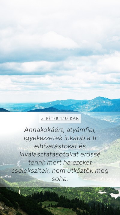 2 Péter 1:10 KAR Bible Verse Image