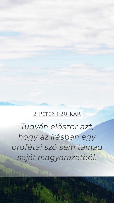 2 Péter 1:20 KAR Bible Verse Image