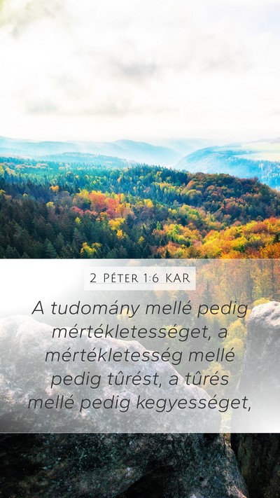2 Péter 1:6 KAR Bible Verse Image