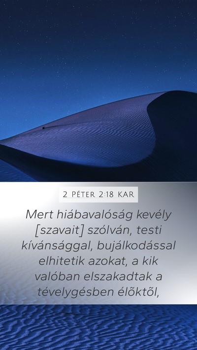 2 Péter 2:18 KAR Bible Verse Image