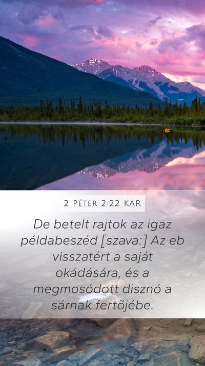 2 Péter 2:22 KAR Bible Verse Image