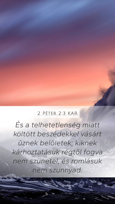 2 Péter 2:3 KAR Bible Verse Image