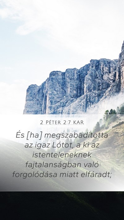 2 Péter 2:7 KAR Bible Verse Image