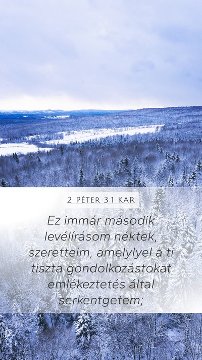 2 Péter 3:1 KAR Bible Verse Image