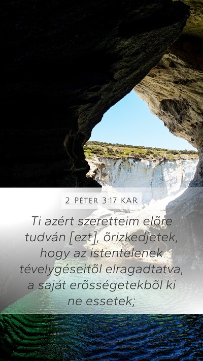 2 Péter 3:17 KAR Bible Verse Image