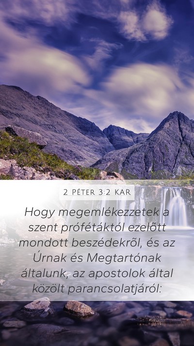 2 Péter 3:2 KAR Bible Verse Image