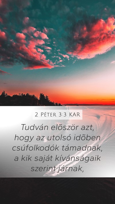 2 Péter 3:3 KAR Bible Verse Image