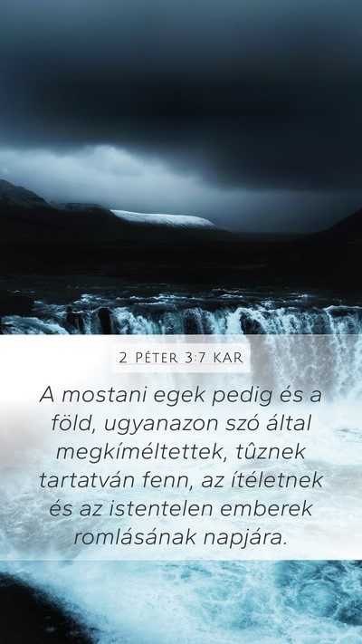 2 Péter 3:7 KAR Bible Verse Image