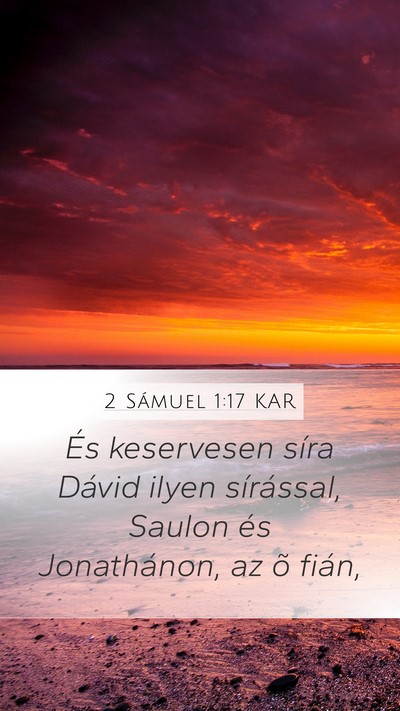 2 Sámuel 1:17 KAR Bible Verse Image