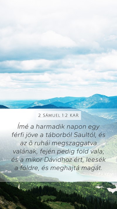 2 Sámuel 1:2 KAR Bible Verse Image