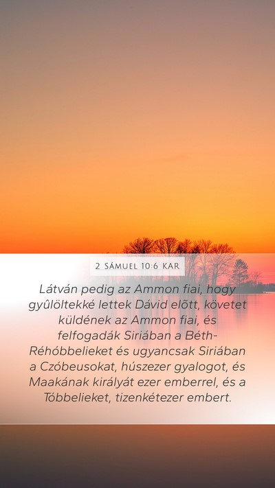 2 Sámuel 10:6 KAR Bible Verse Image