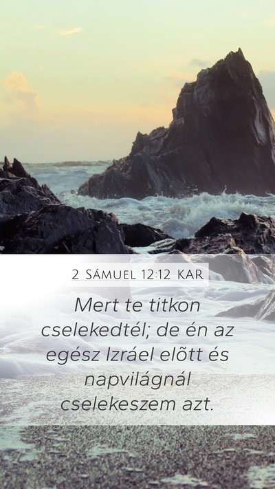 2 Sámuel 12:12 KAR Bible Verse Image