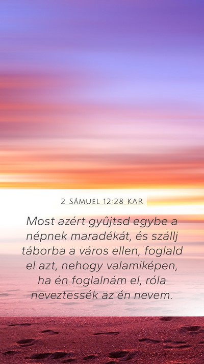 2 Sámuel 12:28 KAR Bible Verse Image