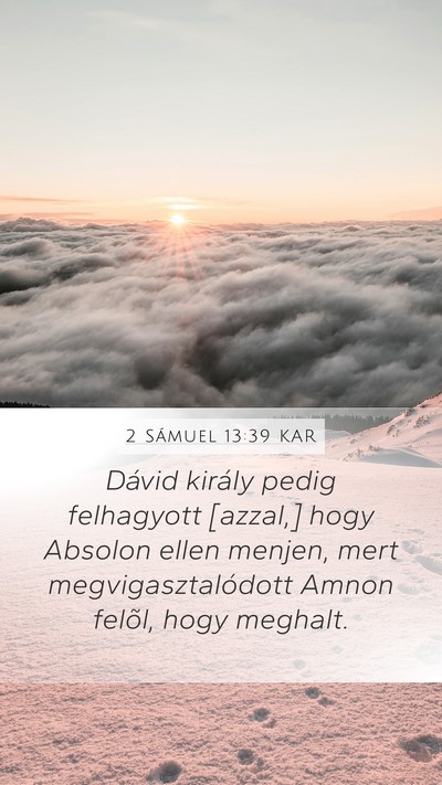 2 Sámuel 13:39 KAR Bible Verse Image