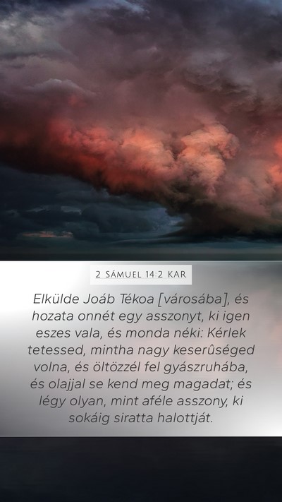 2 Sámuel 14:2 KAR Bible Verse Image
