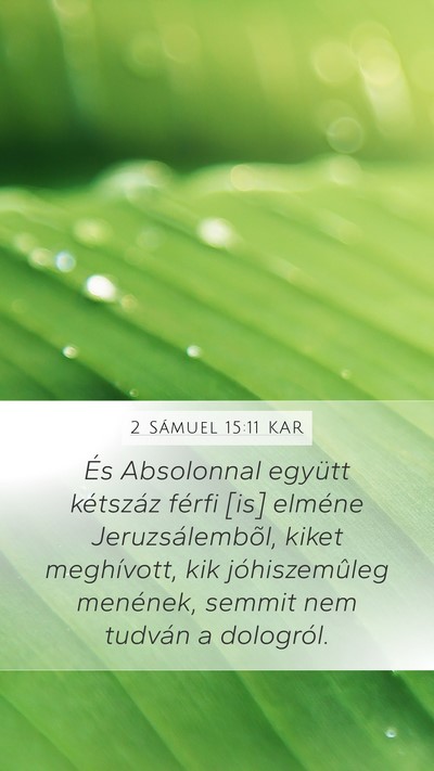 2 Sámuel 15:11 KAR Bible Verse Image