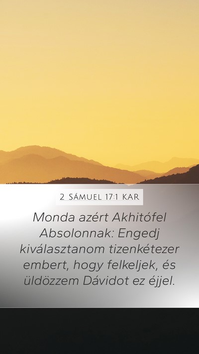 2 Sámuel 17:1 KAR Bible Verse Image