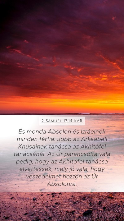 2 Sámuel 17:14 KAR Bible Verse Image