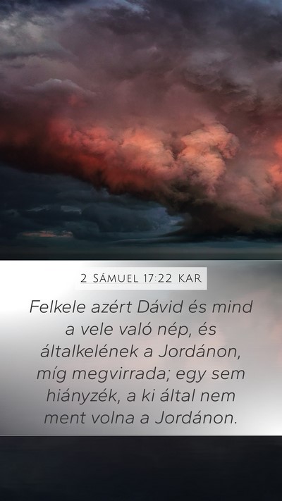 2 Sámuel 17:22 KAR Bible Verse Image