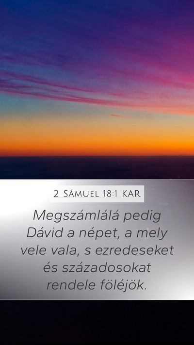 2 Sámuel 18:1 KAR Bible Verse Image