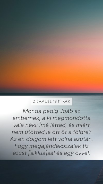 2 Sámuel 18:11 KAR Bible Verse Image