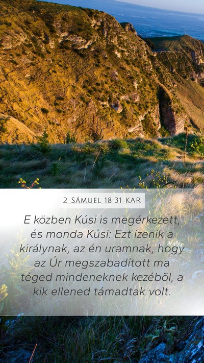 2 Sámuel 18:31 KAR Bible Verse Image