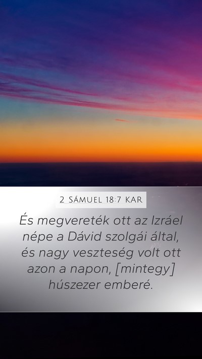 2 Sámuel 18:7 KAR Bible Verse Image