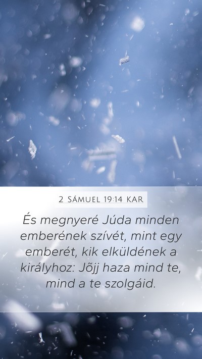2 Sámuel 19:14 KAR Bible Verse Image