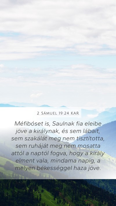 2 Sámuel 19:24 KAR Bible Verse Image