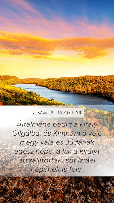 2 Sámuel 19:40 KAR Bible Verse Image