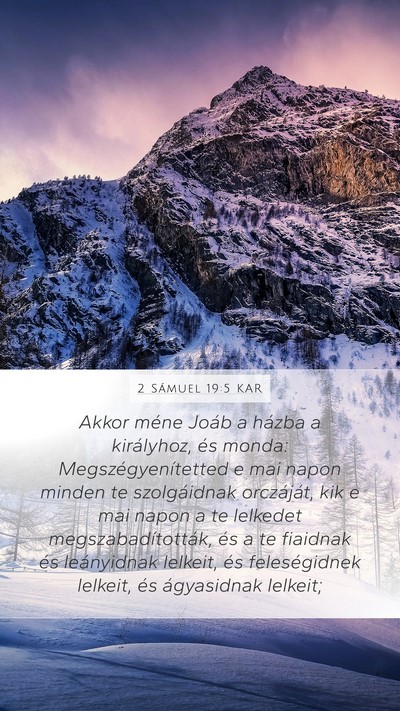 2 Sámuel 19:5 KAR Bible Verse Image